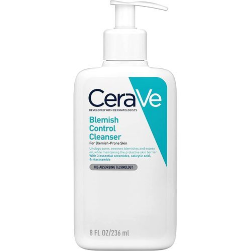Cerave Blemish Control Face Cleanser With 2% Salicylic Acid & Niacinamide For Blemish-Prone Skin 236ml
