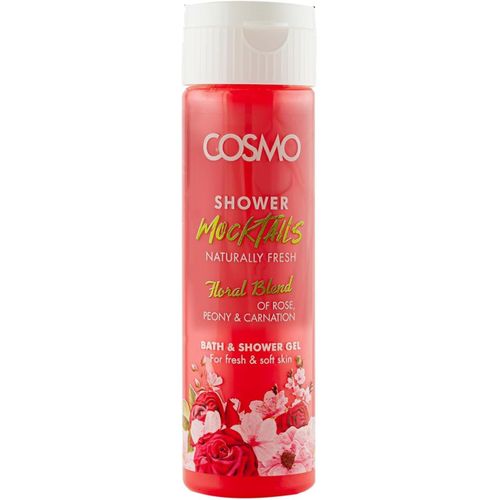 Cosmo Floral Blend Of  Rose, Peony & Carnation Bath and Shower Gel Mocktail 300Ml-Red