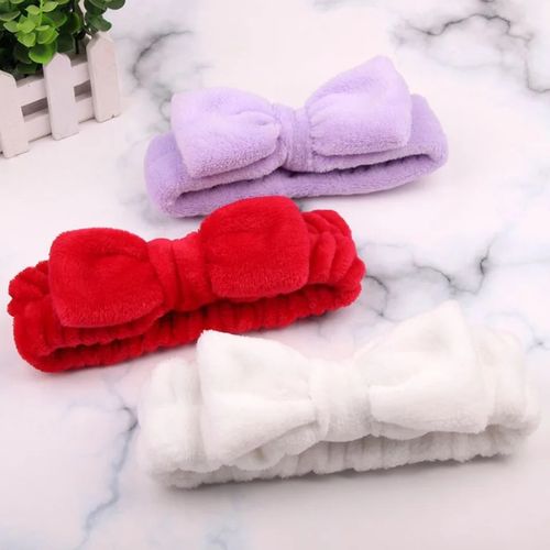 3 Piece Fluffy Head Band, Multicolor