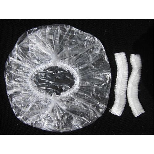 50 Pcs  Shower Caps Pack   -- CLEAR