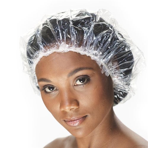 50 Pcs  Shower Caps Pack   -- CLEAR