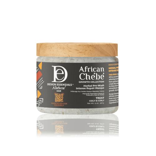 Design Essentials Natural Hair African Chebe Growth Collection Herbal Pre Wash Intense Repair Masque 306G-Brown
