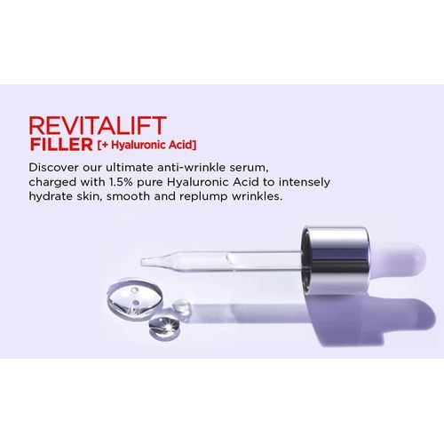 L'Oreal Hyaluronic Acid Serum, 1.5% Pure Concentrated Hyaluronic Acid,30ml