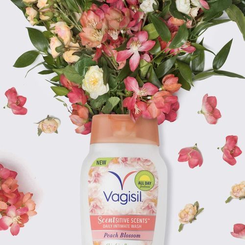 Vagisil Scentsitive Scents - Feminine Vaginal Wash, Peach Blossom, 12 Fl Oz