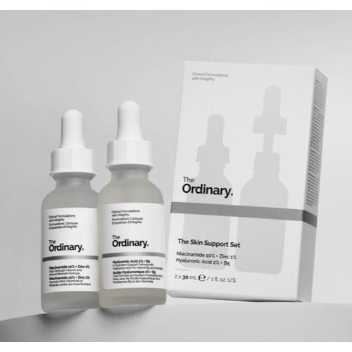 The Ordinary Skin Support Set DOU PACK: Niacinamide 10% + Zinc 1%, Hyaluronic Acid 2% + B5 - 2 x 30 mL