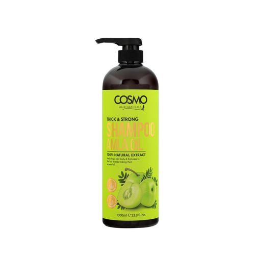 Cosmo Thick 7 Strong Amla Oil Shampoo 1000Ml-Black