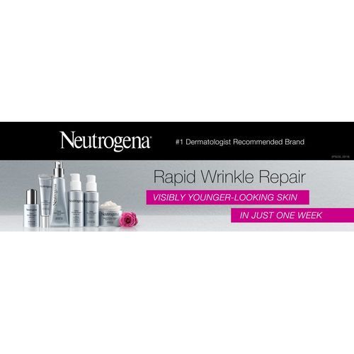 Neutrogena Rapid Wrinkle Repair Retinol Face Serum, Deep Wrinkle Treatment, 0.3% Concentrated Retinol, 1oz
