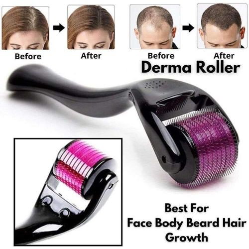 Derma Roller Titanium Hair Growth Micro Needle - Purple