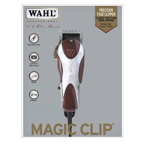 Wahl Magic Clip Corded 5* Professional Hair Clipper / 3 pin - Red