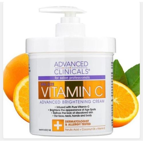 Advanced clinicals Vitamin C Face And Body Brightening Cream -White