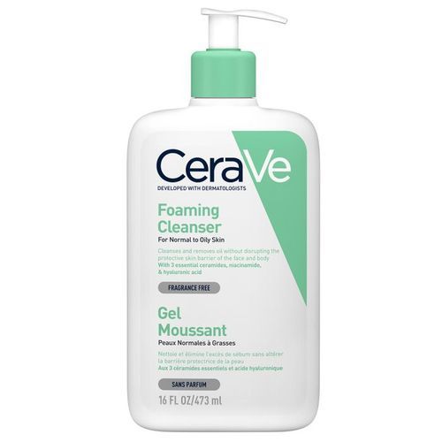Cerave Foaming Cleanser For Normal To Oily Skin, 473 Ml