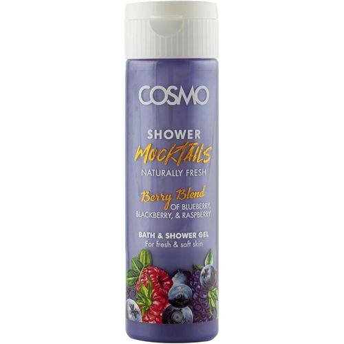 Cosmo Berry Blend of Blueberry, Blackberry & Raspberry Bath and Shower Gel 300Ml-Purple