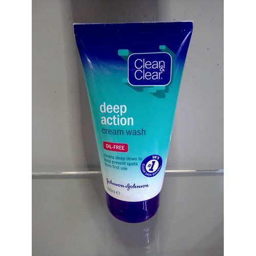Clean & Clear Deep Action Cream Face Wash Oil Free