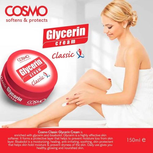 Cosmo Classical Glycerin Cream Tin 250Ml-Red
