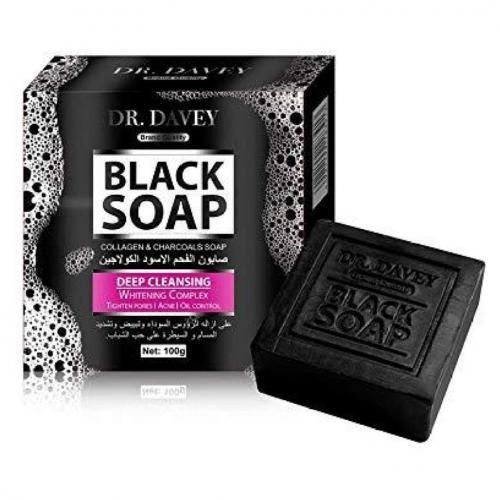 Dr. Davey Black Soap  With Collagen & Charcoal 100g