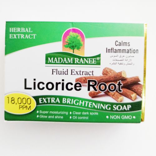 Madam Ranee Licorice Root Extra Brightening Soap 100grams Clears Dark Spots & Increases The Glow Of The Face