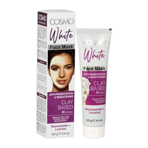 Cosmo White Niacinamide Anti Pigmentation & Brightening Clay Based Face Mask 125G-White