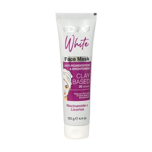 Cosmo White Niacinamide Anti Pigmentation & Brightening Clay Based Face Mask 125G-White
