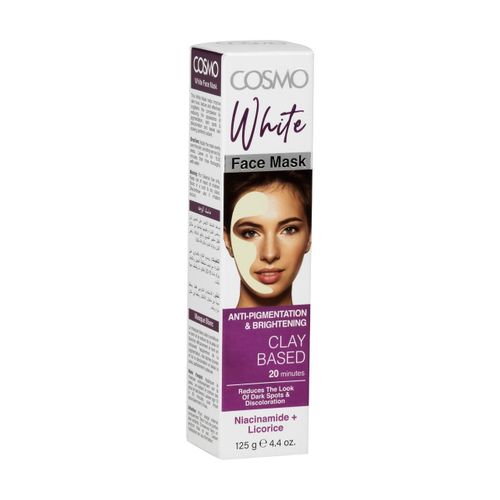 Cosmo White Niacinamide Anti Pigmentation & Brightening Clay Based Face Mask 125G-White