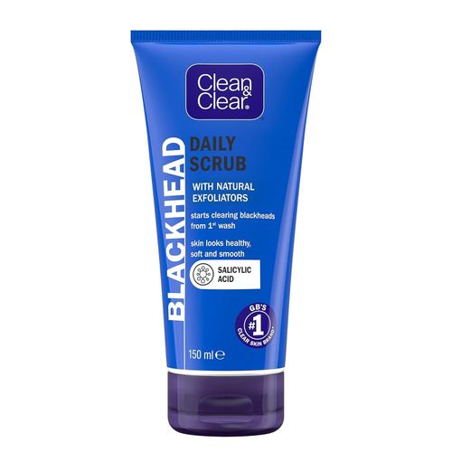 Clean & Clear Blackhead Clearing Facial Scrub 150ml-White