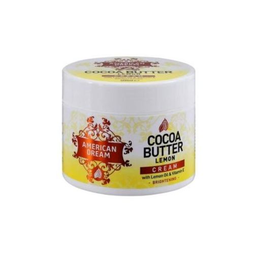 American Dream Cocoa Butter Lemon Cream with Skin Brightening Agents.