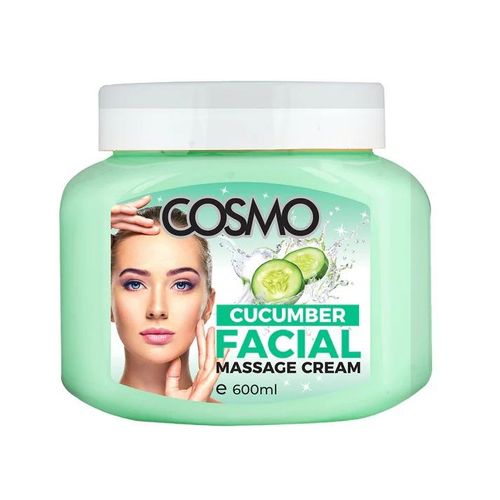 Cosmo Cucumber Facial Massage Cream 600Ml-Green
