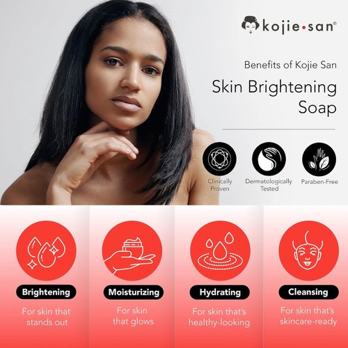 Kojie San Soap That Reduces Dark Spots, Hyperpigmentation, & Scars With Coconut & Tea Tree Oil - 135g
