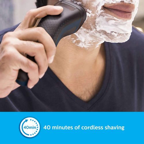 Philips Rechargeable Electric Shaver Wet & Dry S1121-Blue/Black