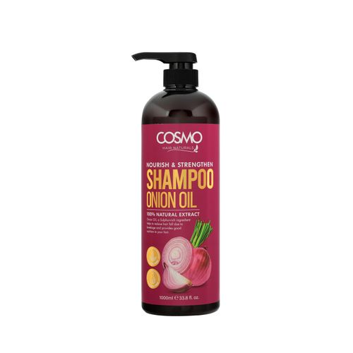 Cosmo Nourish & Strengthen Onion Oil Shampoo 1000Ml-Brown