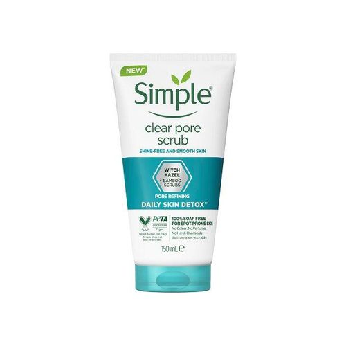 Simple  Daily Skin Detox Clear Pore Scrub, 150ml