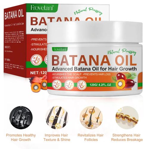 Mielle 100% Natural Raw Batana Oil for Hair Growth, Dr. Sebi Hair Oil from Honduras, Prevent Hair Loss, Eliminates Split Ends for Men & Women