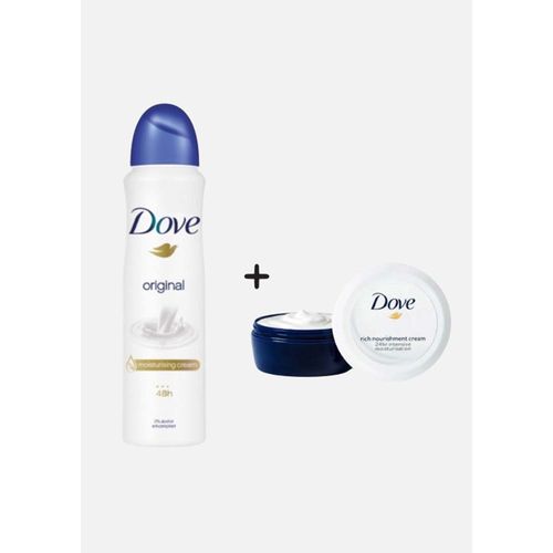 Dove Dove Cream Original 150ml (Body Spray Original 150ml) 2pcs