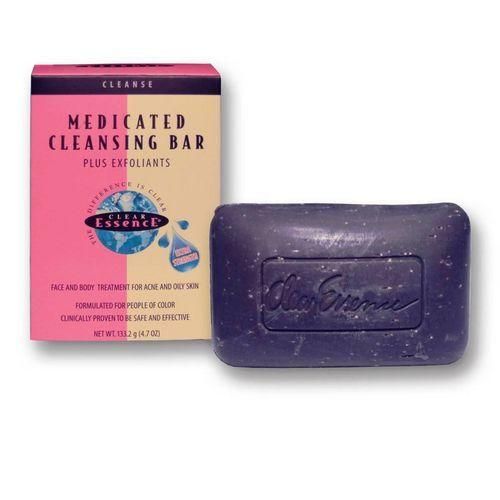 Clear Essence Medicated Cleansing Bar With Exfoliants-Black