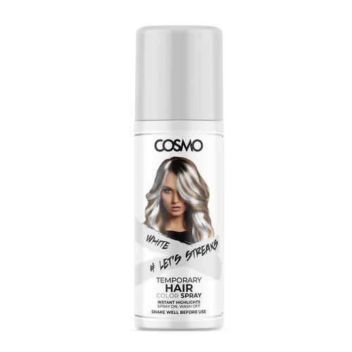Cosmo Neon White Temporary Hair Colour Spray-100Ml