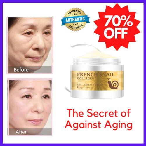 French Snail Nourishing Collagen And Anti Wrinkle Skin Care Cream Tighten Pores Anti Aging Cream 25g