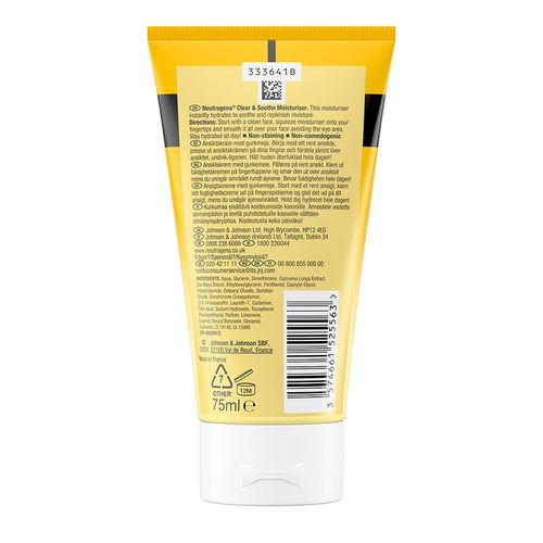 Neutrogena Soothing Clear Turmeric Gel Moisturizer [NB; Expires After 12 Months Of Opening] - 75ml