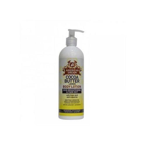 American Dream Lemon Cocoa Butter Body Lotion Skin Brightening With Vitamin E & Lemon Oil 750ml