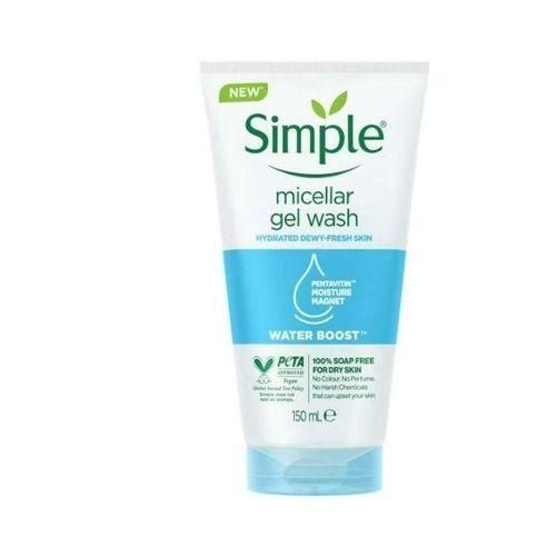 Simple  Water Boost Micellar Facial Gel Wash 150ml