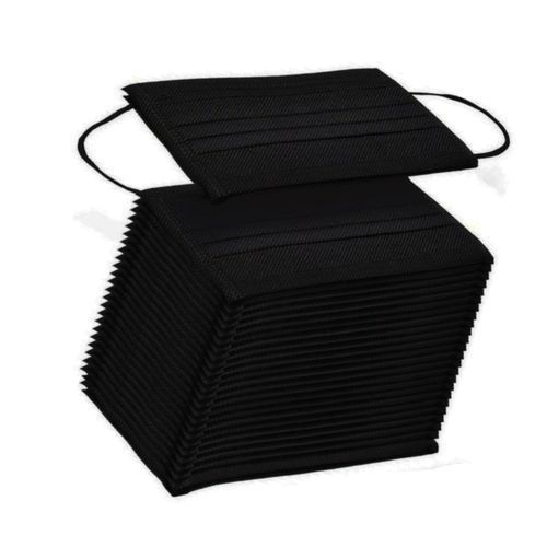 50 Pcs Of Disposable Face Mask - Black