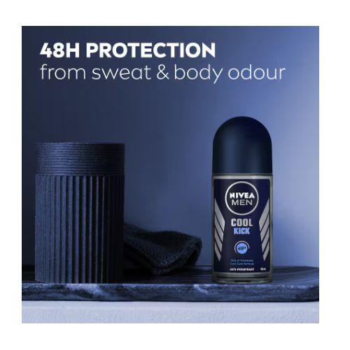 NIVEA Men Cool Kick Deodorant Body Rollon -50ml