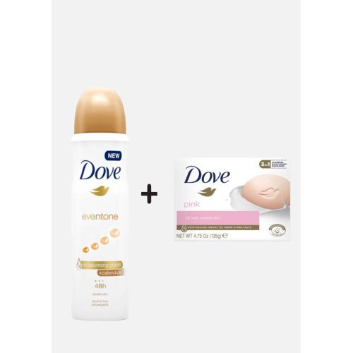 Dove Dove Body Spray Eventon Skin Renew 150ml (Soap pink 135g) 2pcs