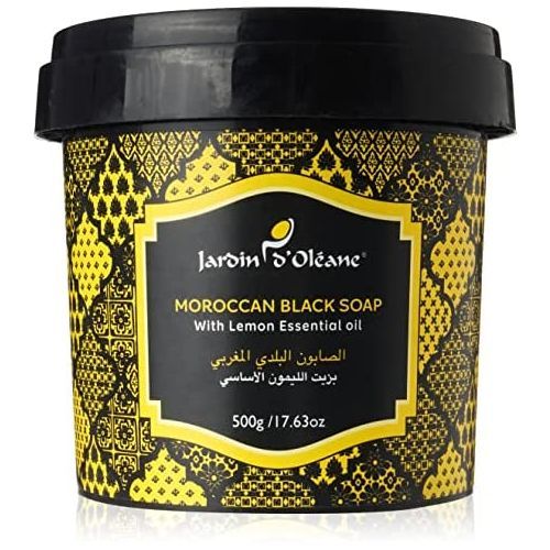 Jardin D' Oleane Moroccan Black Soap With Lemon Oil - 500g