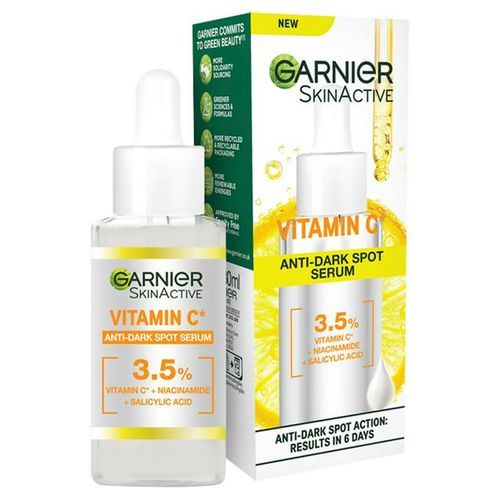 Garnier Anti-Dark Spot & Brightening Serum, 3.5% Vitamin C, Niacinamide, Salicylic Acid, For Dull, Tired Skin, 30ml