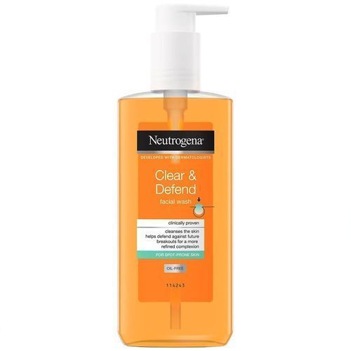 Neutrogena Clear And Defend Facial Wash 200ml  2% Salicylic Acid Face Wash