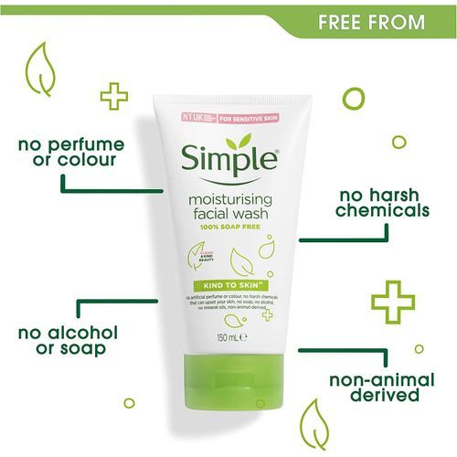 Simple Kind To Skin Moisturizing Facial Wash 150ml