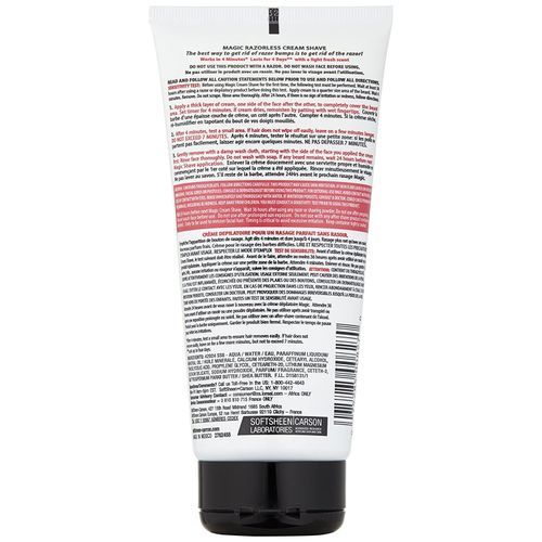 SoftSheen Carson Razorless Shaving Cream - Extra Strength For Coarse Beards 6 oz, 170ml