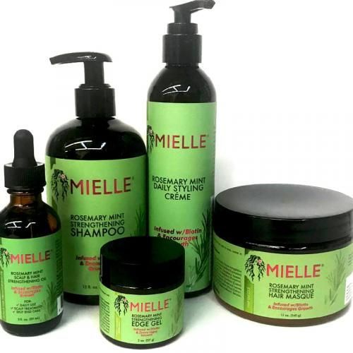 Mielle Rosemary Mint Strengthening Hair Masque, Infused w/Biotin- 340g