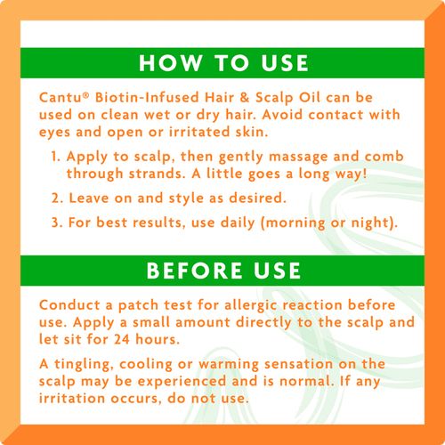 Cantu Biotin-Infused Strengthening Hair & Scalp Oil, 2 Fl Oz