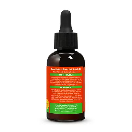 Cantu Biotin-Infused Strengthening Hair & Scalp Oil, 2 Fl Oz