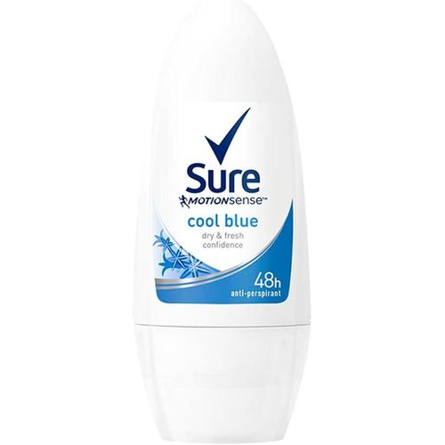Sure Women Cool Blue Fast Drying Antiperspirant Deodorant Roll-On, 50ml